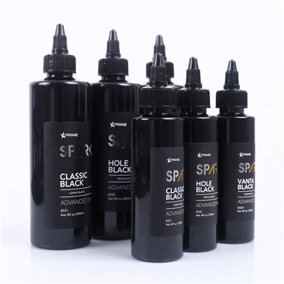SPARK Black Series Tattoo Ink: Επαγγελματικό σετ 3 χρωμάτων για ακρίβεια και ...