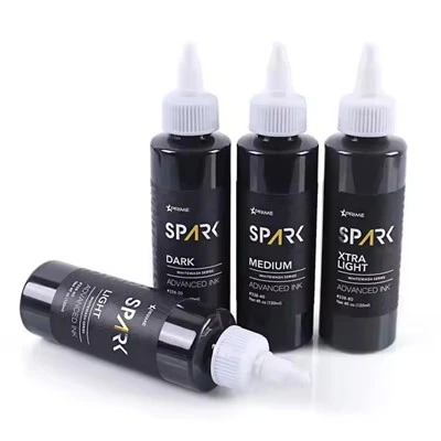 Sparkle Factory Custom 4oz 120ml λευκό πλύσιμο καταπληκτικό χρώμα χρωστικό σώμα τριπλό μαύρο μελάνι πεταλούδα τατουάζ