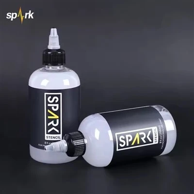 Spark Vegan Stencil Friendly Fast - ξήρανση φόρμουλας μεταφοράς πηκτής μεταφοράς 8 fl oz (240 ml) για εφαρμογή stencil τατουάζ