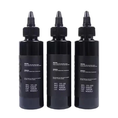 Spark Custom Χονδρική Κίνα Υψηλή - Τέλος 4 oz 120 ml Χρωστική χρωστική ρύθμιση Κρώμα σώματος Amazing OEM Black Tattoo μελάνι
