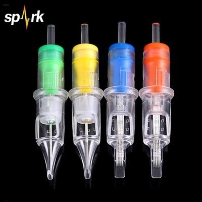 Spark μίας χρήσης ανοξείδωτο χάλυβα συμβατό εύκολο στη χρήση βελόνες τατουάζ ροής μελάνης για τέχνη σώματος