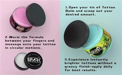 Spark Comfort & Safe MultivitaMin Advanced Tattoo Aftercare Care Courtment για μόνιμο μακιγιάζ
