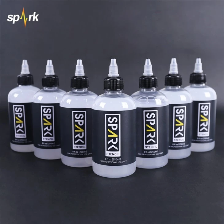 Spark Realistic Longspark ρεαλιστική μακρά - διαρκή πηκτή μεταφοράς Stencil STENCIL (120 ml) - Καθαρή και εύκολη εφαρμογή - διαρκής μεταφορά πηκτώματος 4 fl oz (120 ml) - καθαρή εφαρμογή