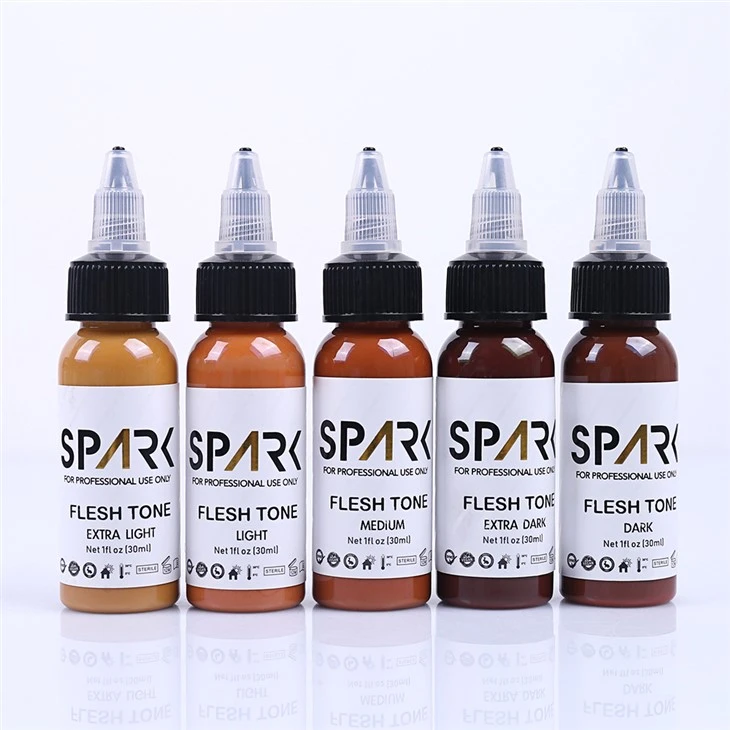 Spark Tattoo μελάνι Επαγγελματική 1 ουγκιά Tone Tone Tone Tondoing μελάνια για χρώμα πορτρέτο σάρκα δέρμα τόνος τατουάζ κιτ τατουάζ