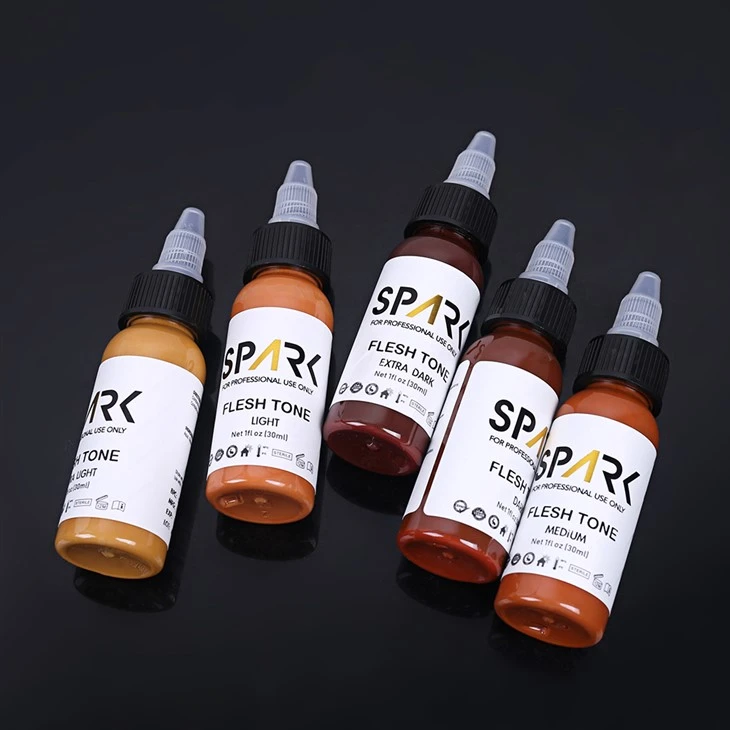 SPARK TATTOO Ink Χρώμα δέρματος σετ 1oz 5 τεμάχια για κάλυψη για την ανάμειξη καλλυντικών τατουάζ ομορφιά και προσωπική φροντίδα προϊόντος