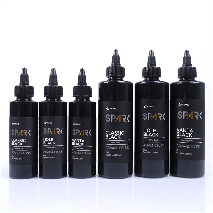 8OZ Black Ink Series Hole Black Triple Black Spark Tattoo Ink Leadfree Tattoo Ink