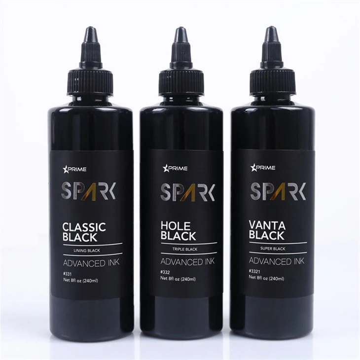 8OZ Black Ink Series Classic Black Lining Black Spark Tattoo Ink Επαγγελματική οθόνη μελανιού τατουάζ