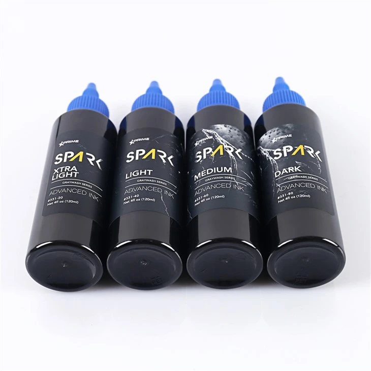 Grey Wash Spark Υψηλής ποιότητας σετ μελανιού τατουάζ για τατουάζ Professional