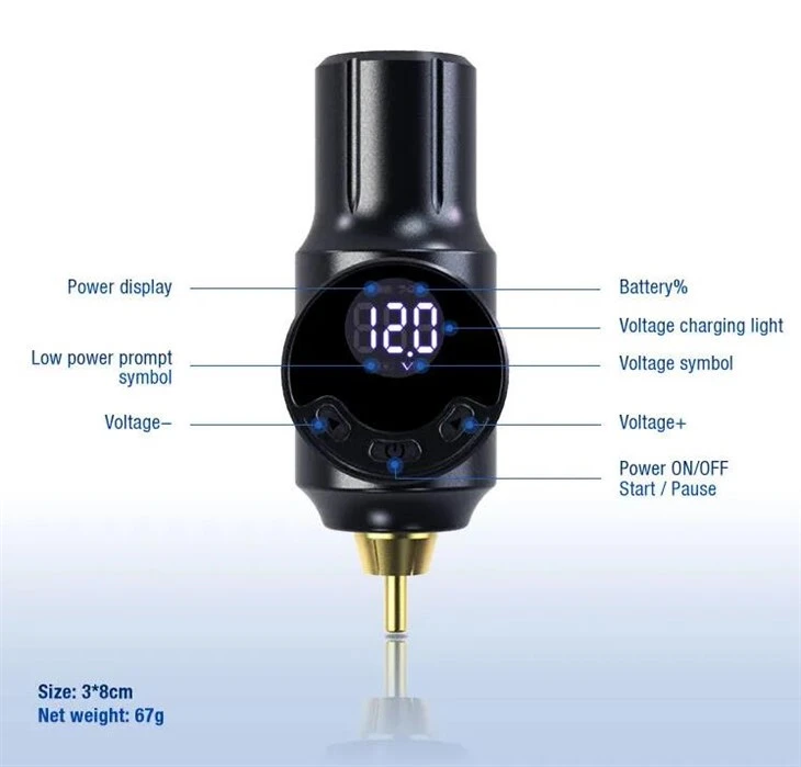 Ασύρματο τροφοδοτικό για τατουάζ RCA MINI Tattoo Battery