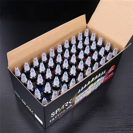 50 χρωματικά σετ Premium Spark Tattoo Ink Tattoo Supply Σετ μελανιού τατουάζ τατουάζ