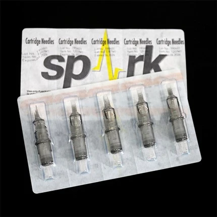 Spark Greywash Tattoo Needle Cartridges 0.35mm Curved Magnum