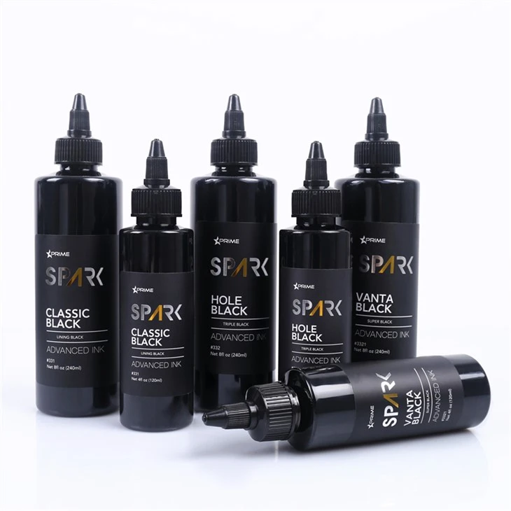 Super Black 8OZ Black Ink Series Vanta Black Spark Tattoo Ink Ink Tattoo