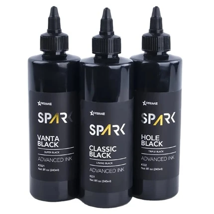 Tattoo Ink 8 Oz Super Black Ink Series Vanta Black Spark Tattoo Ink Tattoo Set