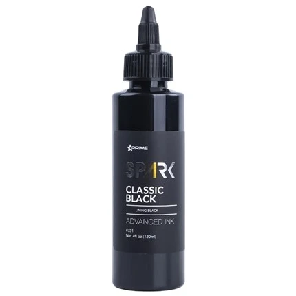 Μελάνι Tattoo Real Dark Gloss Black 8OZ Triple Black Ink Series Spark Tattoo Ink Tattoo Ink Black Light