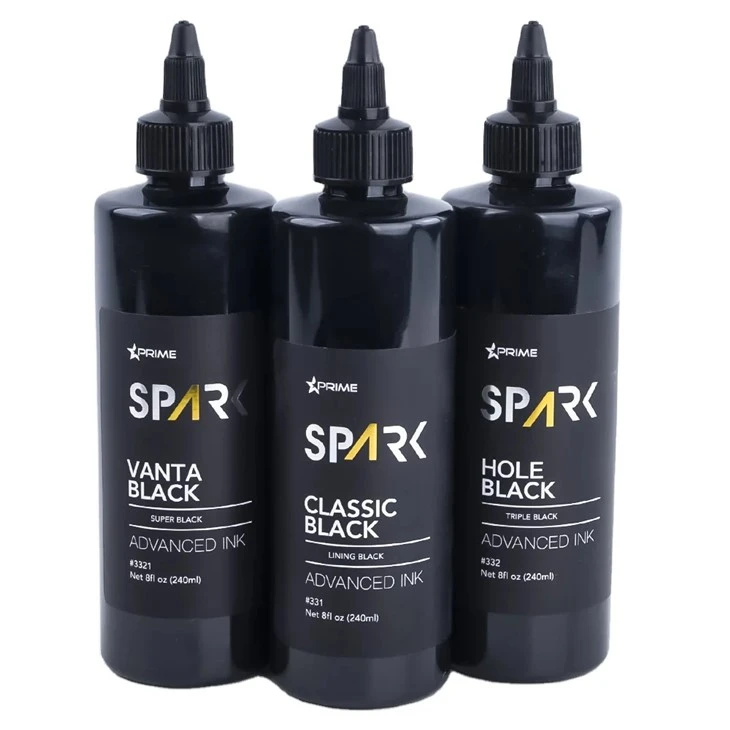 Tattoo Ink 8 Oz Super Black Ink Series Vanta Black Spark Tattoo Ink Tattoo Set