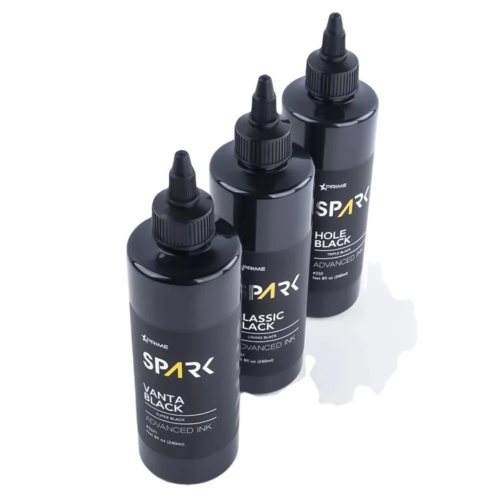Vanta Black 8OZ 4OZ Super Black Ink Series Spark Tattoo Ink Tattoo Set Ink Professional